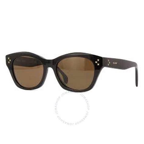 Celine Brown Cat Eye Ladies Sunglasses CL40217U 01E 55